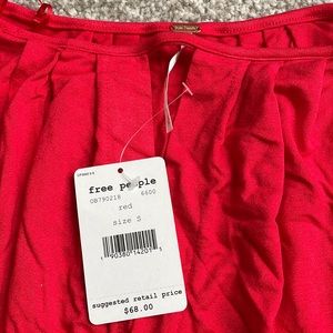 FP red flowy sleeve top